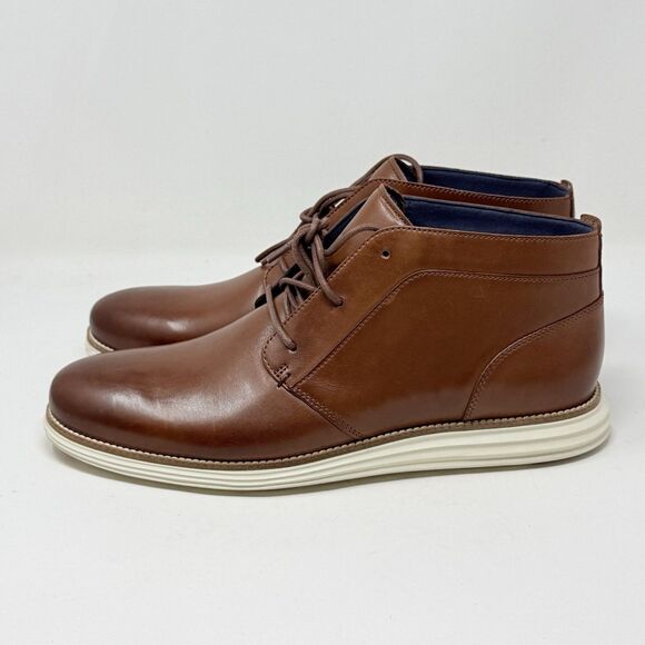 Cole Haan Original Grand Chukka Boots Mens 13 M Woodbury Brown Ivory Leather main image 9
